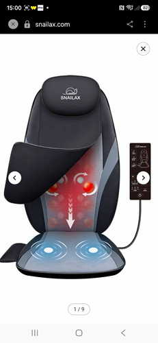 Snailax shiatsu heated - shiatsu, massage