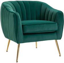 Velvet Tub Chair Luxury Accent