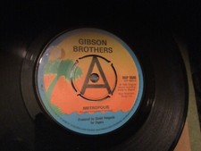 Gibson Brothers - Metropolis (Vinyl). DJ copy. Promo. VG. Disco. 