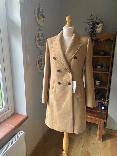 Zara camel wool blend double - zara,