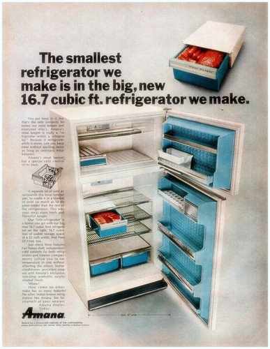 1967 amana refrigerator - 1967,