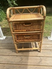Bargain Rattan Dresser Bamboo frame but only 2 wicker drawers not the full 3.