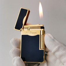 S.T. Dupont Le Grand Lighter Natural Lacquer Ping Sound for Smoking Cigarette