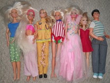 Bundle Of 7 BARBIE, KEN ,SINDY