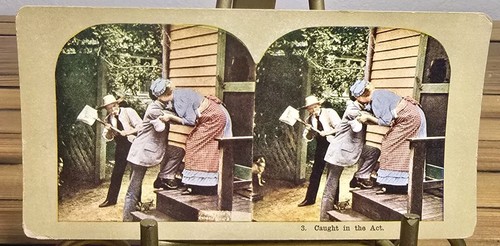 Antique stereoview card - stereoview,