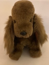 Vintage Real Soft Toys Puppy Dog Spaniel  Soft Plush Toy 9” Watford