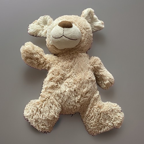 Cute beige puppy dog plush - beige,