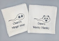 Personalised Novelty Cotton Flannel - Funny Gift - Wanky Hanky - Minge Mop