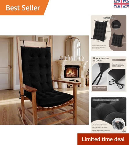 Classic black rocking chair - black,