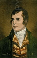 Antique Postcard Portrait Robert Burns Valentine Scotland