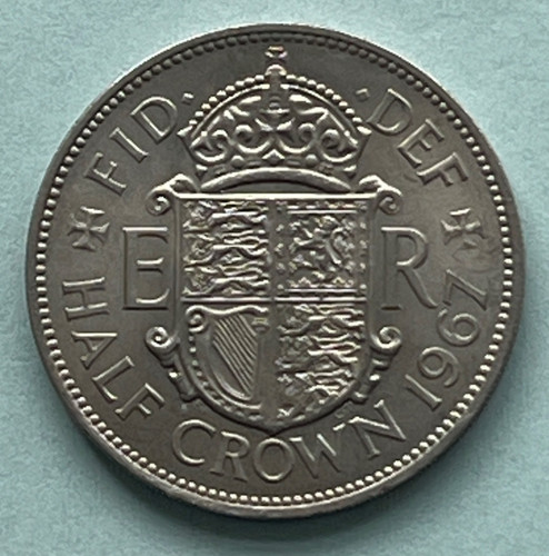 Half crown 1967 uncirculated - crown,