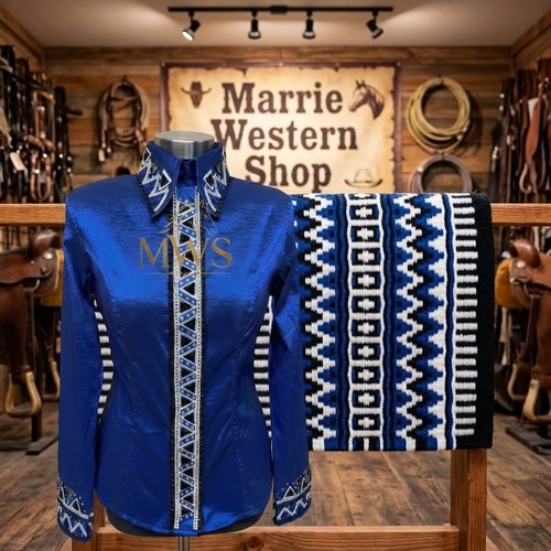 Royal blue western - royal, shirt