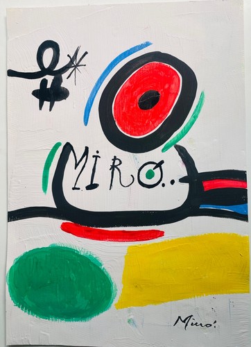Joan miro original painting - miro,