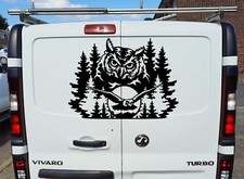 Car Stickers Owl Camper Van