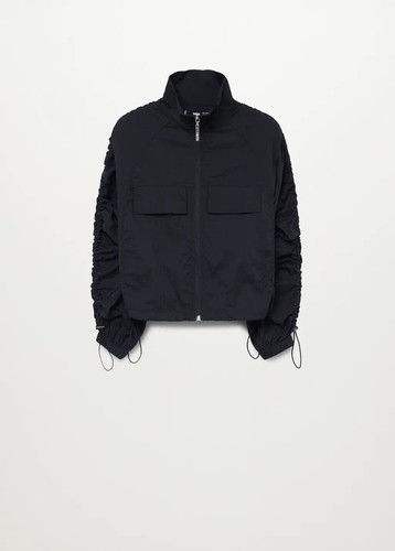 Mango nylon windbreaker jacket - windbreaker,
