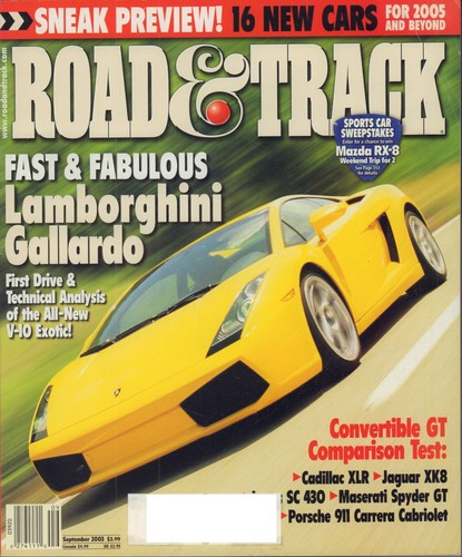 Road track september 2003 - &,