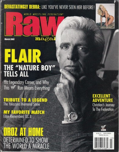 2002 wwe raw magazine - raw,