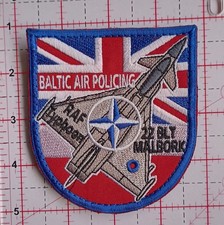 ORIGINAL RAF PATCH BALTIC AIR POLICING 2sq 2022 MALBORK AB POLAND RARE