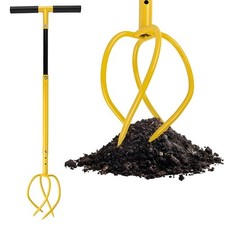 100cm Manual Hand Twist Metal Garden Cultivator Tiller – Soil/Compost Aerator