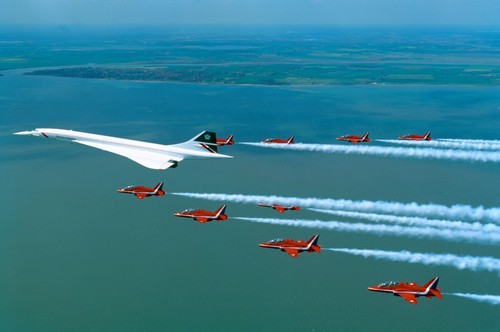 British airways concorde red - british,