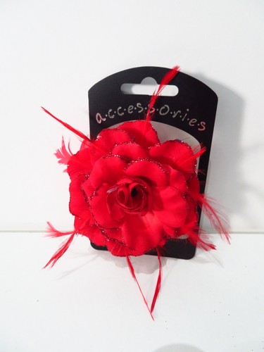 Hair accessories red - hair, flower