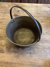 Large Vintage Brass Jam Pan