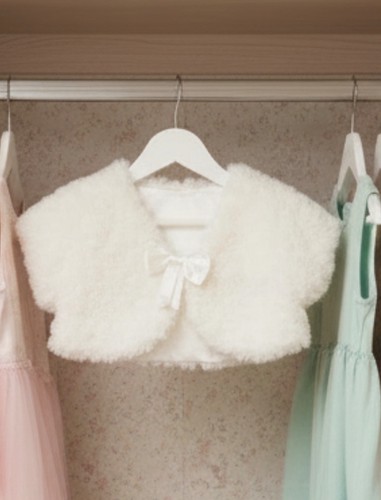 Baby girls cream faux - girls, fur