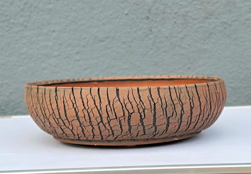 Large handmade crackle bonsai - handmade,