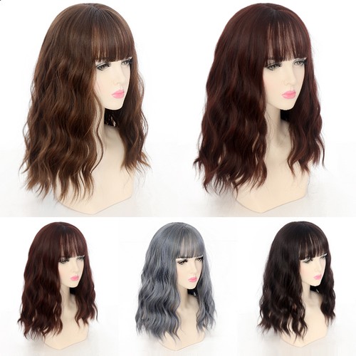Women wig med - med-length, wavy