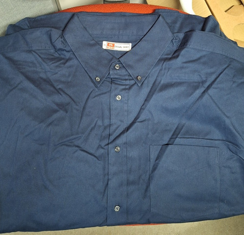 Hanes casual shirt navy - shirt, xxl