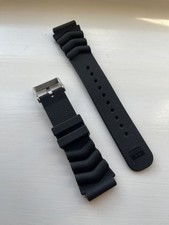 Seiko Divers 20mm Black Rubber Watch Strap SKX007 SKX009 6309 Turtle