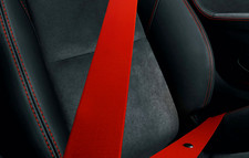 2 x Red Front Seat Belts For Porsche 924 & 924S Early 944 1975-1987