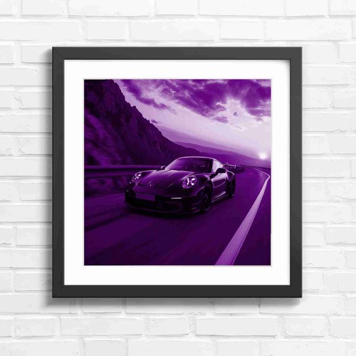 Sports car sunset mountain - sunset,