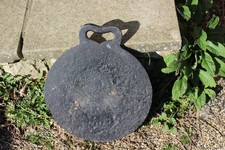 Cast iron fire back roundel - iron,