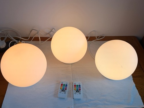 Rgb globe table - globe, lamps