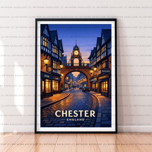 Chester england unframed - chester,