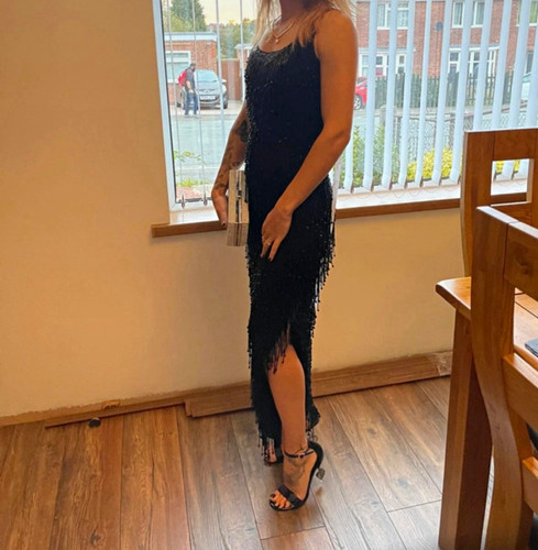 Nasty gal black beaded fringe - nasty,