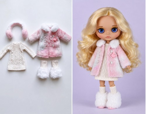 Blythe doll winter - winter, dress