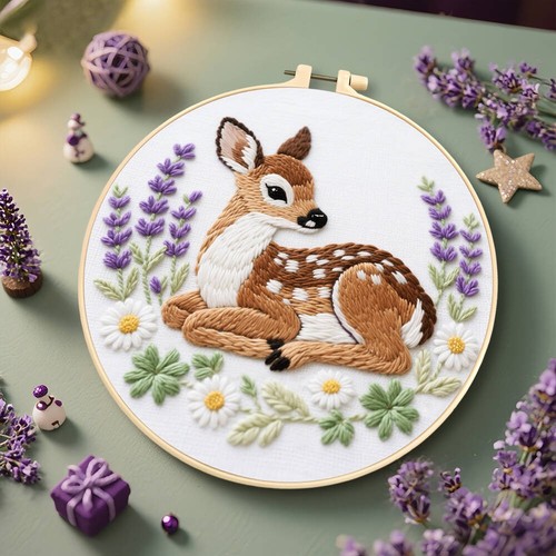 Forest animal hand embroidery - animal,