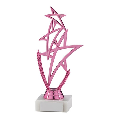 Stars pink dancing trophy - stars,