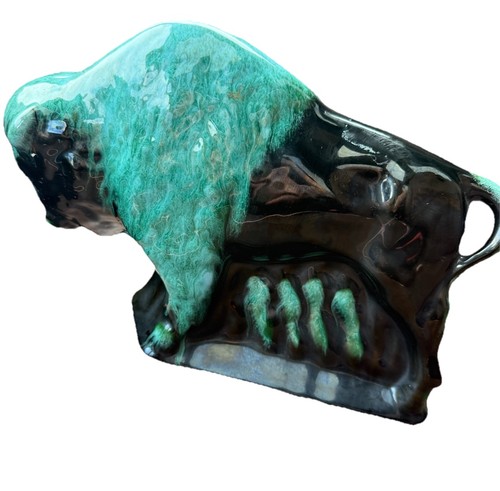 Blue mountain pottery bison - pottery,