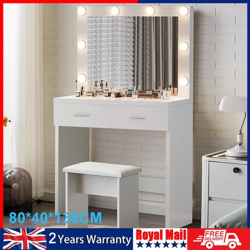 White dressing table - white,