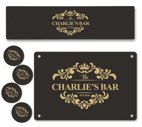 Personalised bar runner - personalised, sign