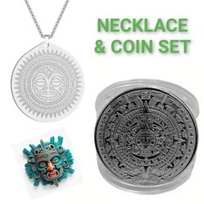 Mayan Necklace & Coin Set HQ