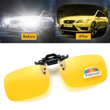Sunglasses Night Vision Anti Glare Polarized Clip On Driving Glasses UV400 Lens