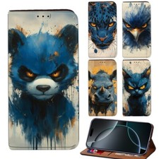 Leather Wallet Cover Case - For Motorola G22 G23 G34 G50 G84/Edge 40 Neo/Edge 50