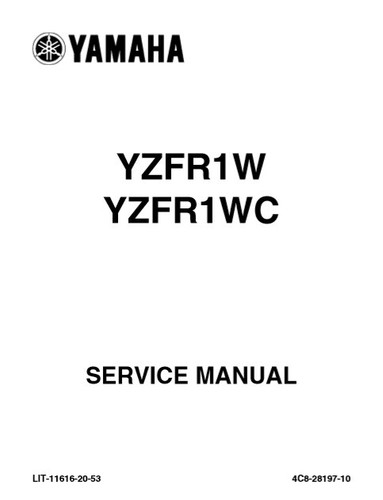 Yamaha yzf 2007 service - yzf,