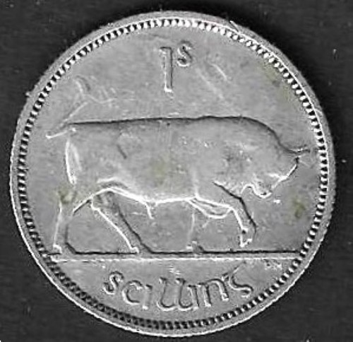 Irish silver shilling 1942 - irish,
