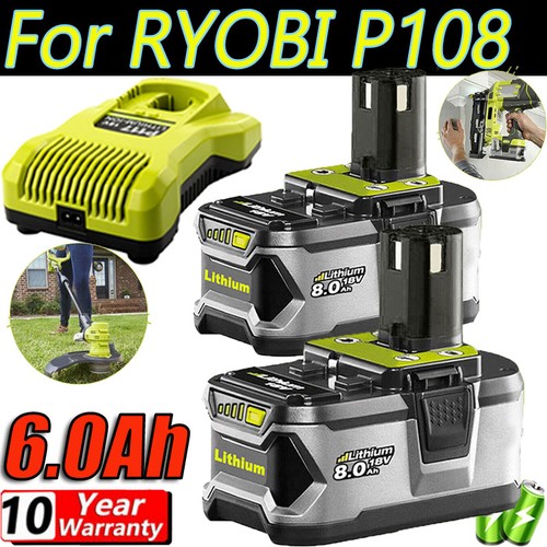 For ryobi p108 18v - for, 6.0ah