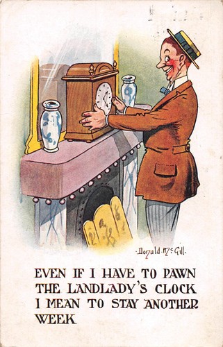 Postcard donald mcgill hols - postcard,